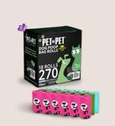 Pet N Pet 270 Counts Lavender Scented, Colorful Poop Bags for Dogs, 41% Plant Based &amp; 59% PE Dog ...