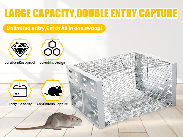 Humane Rodent Trap for Indoor &amp; Outdoor Use