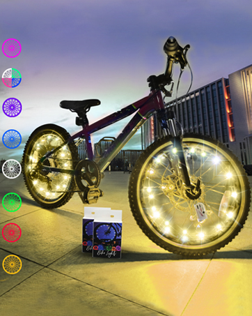 bike lights for wheels green