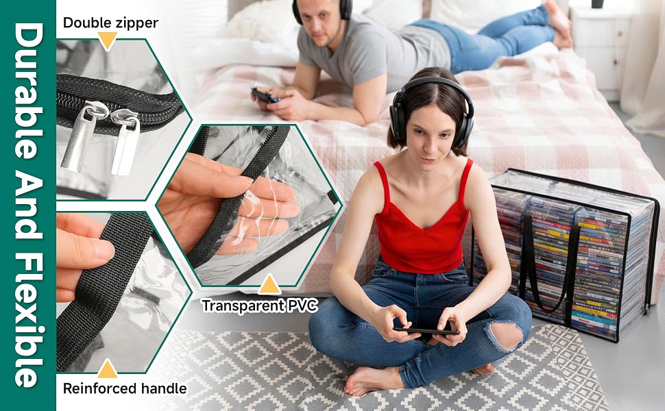 dvd case holder organizer