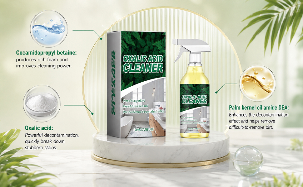,Oxalic Acid Powerful Stain Cleaner,Multipurpose Stain Remover Spray