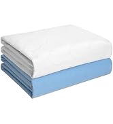 Heavy Absorbency Bed Pad, Washable and Reusable Incontinence Bed Underpads, 34"X52" (2 Pack), Wat...
