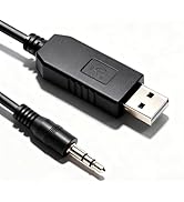 Xiusiyt USB Programming Cable USB Uart TTL to 3.5mm 3-Pole Plug for ICOM Radio IC-F1000 IC-F2000 ...