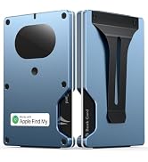 Slim Wallet for Men, Air Wallet Build in Airtag Chip, Smart Wallet Compatible with Apple Find My ...