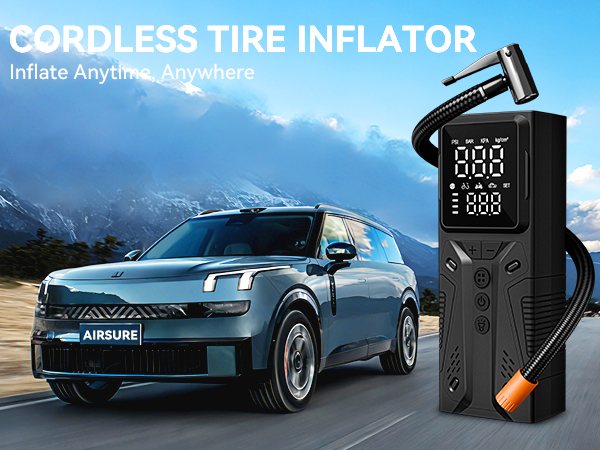 car tire air pump portable cordless