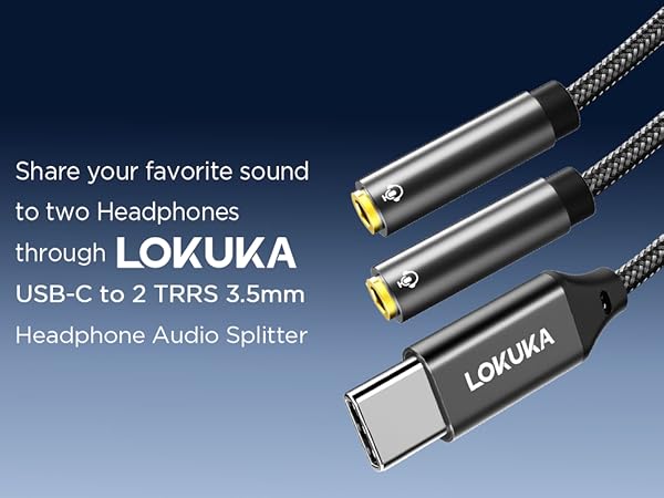 USB-C headphone splitter