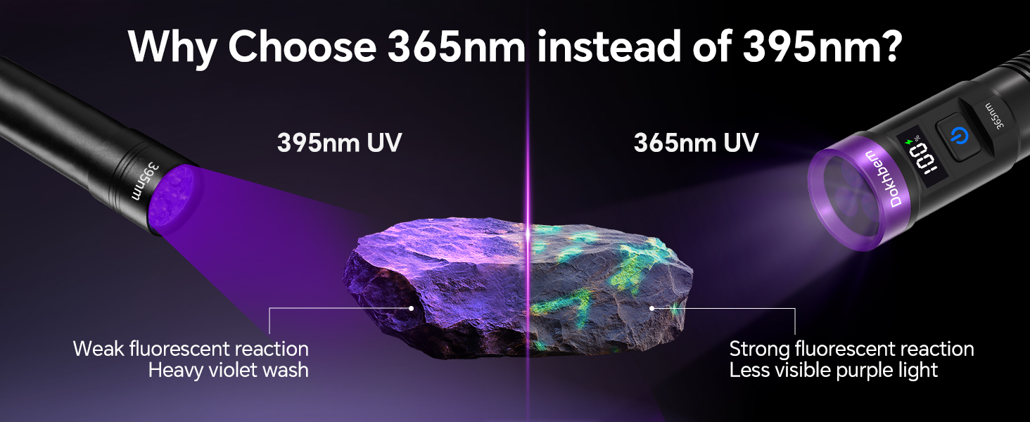 365nm Black Light Flashlight