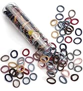 JIRIS 100PCS Seamless Thick Hair Bands - Elastic Ponytail Holders, No-Crease Cotton Ties for Wome...