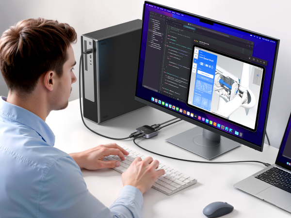 display port switch 2 in 1 out