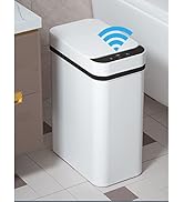 Yatmung 2.5 Gallon Smart Trash Can Sensor Motion - Touchless Bathroom Trash Can - Skinny Trash Bi...
