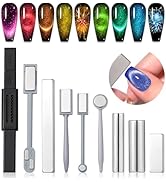 SAVILAND Cat Eye Magnetic for Nail: 9PCS Cat Eye Gel Nail Polish Magnet Tools Set Strong Suction ...