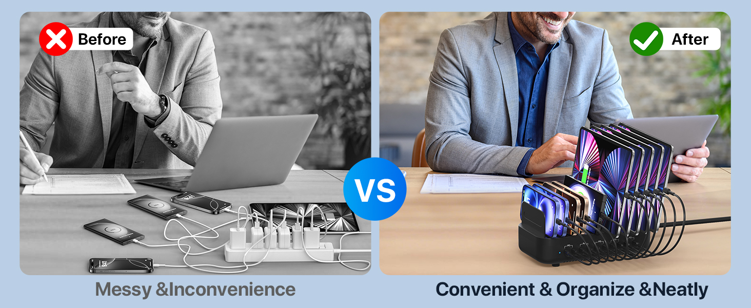 multi phone charger station