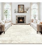 8x10 Area Rug for Living Room:Large Washable Rug with Non Slip Backing Indoor Floor Non Shedding ...