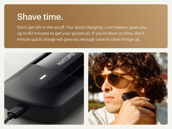 manscaped handyman travel face foil shaver hair trimmer compact