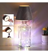 WILIT Wireless Bottle Lamp for Bar Decor, 3-Level Brightness Lampshades for Table Lamps, RGB Lamp...