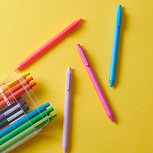colored gel pens