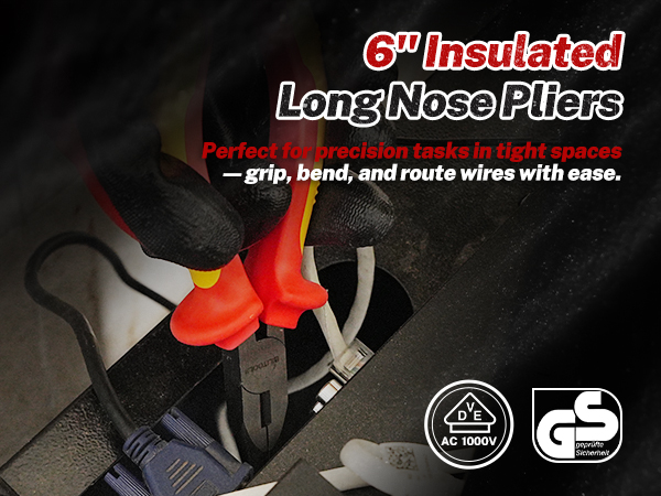 6&amp;amp;#34; Insulated Long Nose Pliers