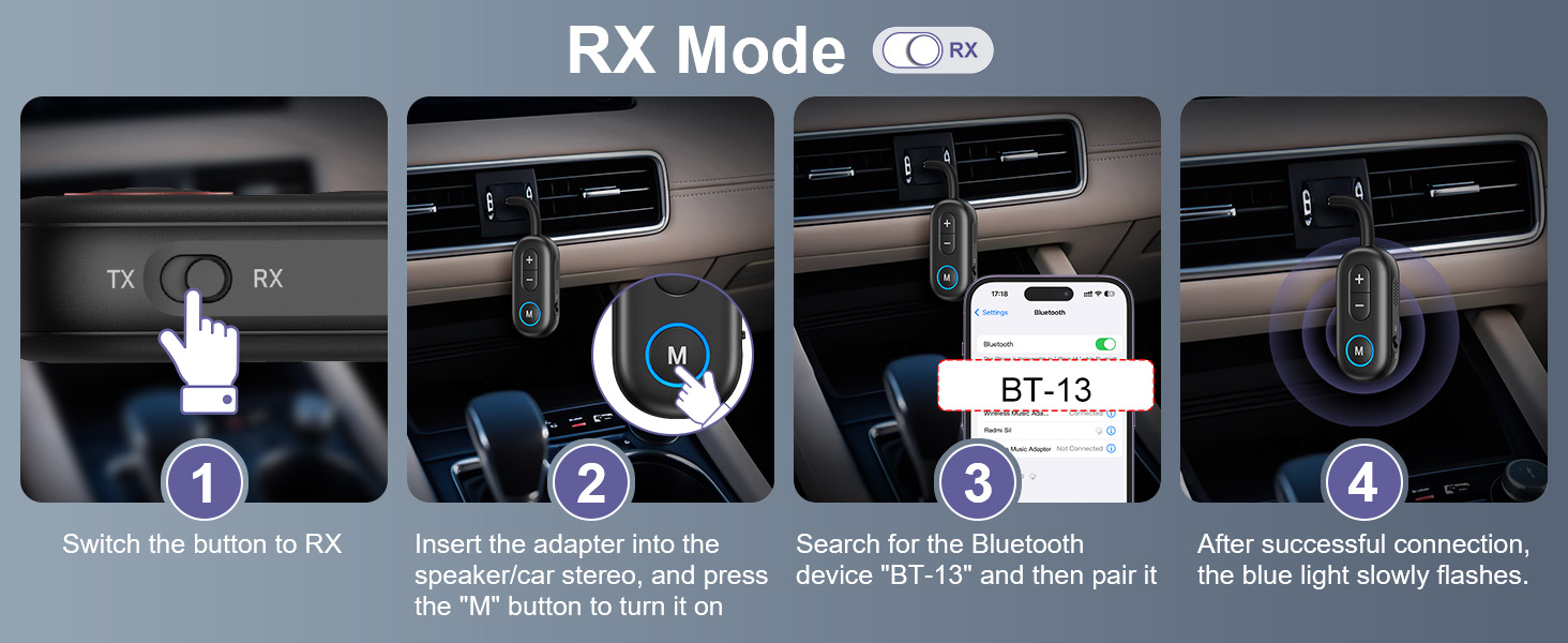 2 in 1 Wireless Audio Adapter