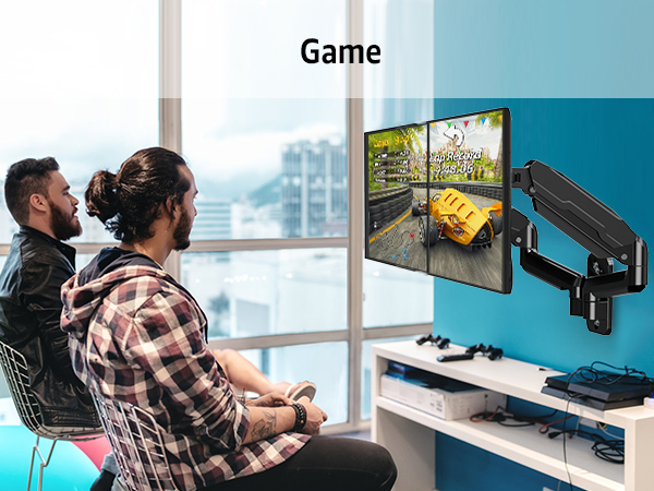 dual monitor wall mount