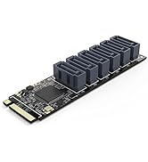 ORICO M.2 PCIe M Key to 6 x SATA 6Gbps Adapter Card for Desktop PC Support RAID-PM2TS6