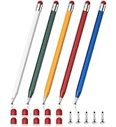 DAXINGXING 5 PCS Stylus Pen for Touchscreen,Octagonal Retro Design,Stylus Pen High Precision High...