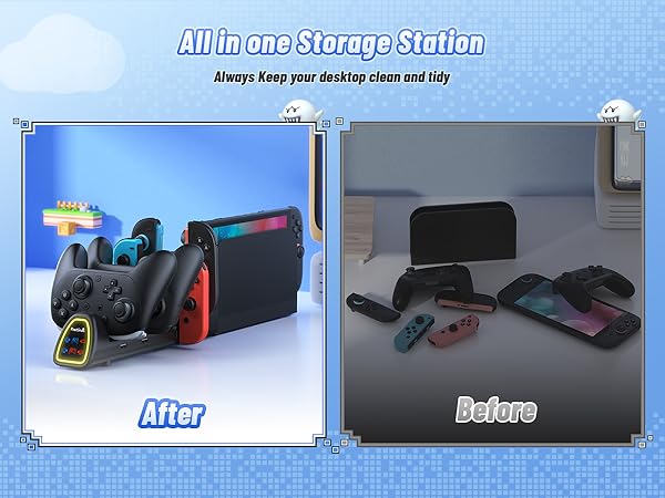 nintendo switch 2 pro controller charging dock