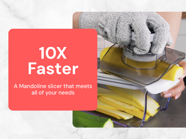 Do more in less time with Fullstar mandoline slicer