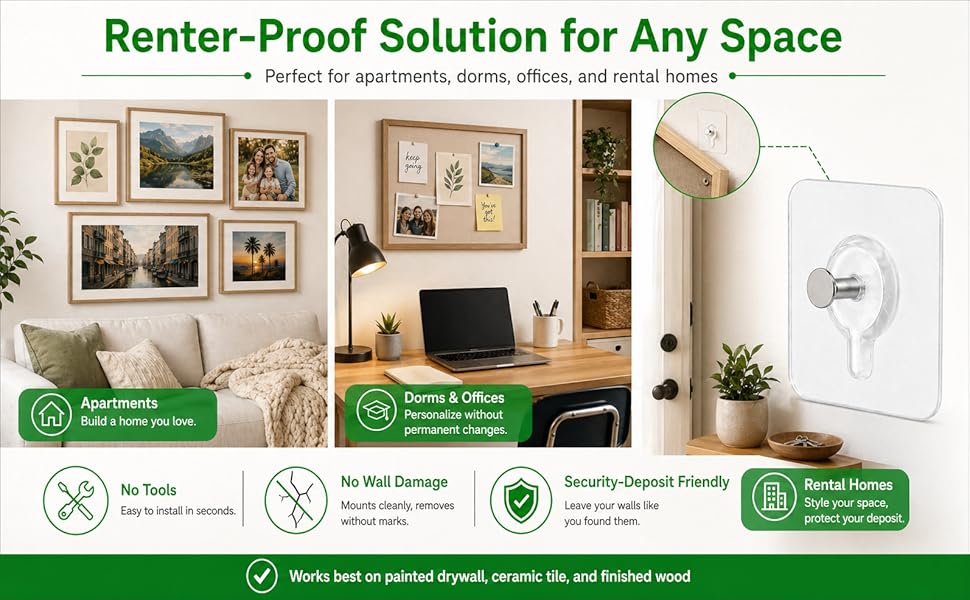 IOMDRWU 15Pcs Picture Hanging Hooks