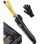 DAN Technology 5/8 Inch Curling Iron Wand, Tourmaline Ceramic Hair Curler with LCD Display (180°F...