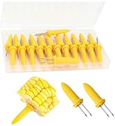 24 Pack Stainless Steel Corn Holders, Corn on The Grill, Corn on The Cob Skewers, Double Fork Swe...