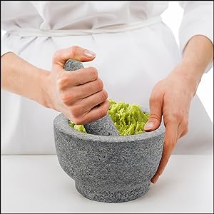 Chef Grinding Food