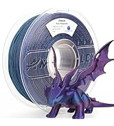 AMOLEN PLA 3D Printer Filament, Galaxy Gradient Color Changing with Light Filament 1.75mm,Shiny S...