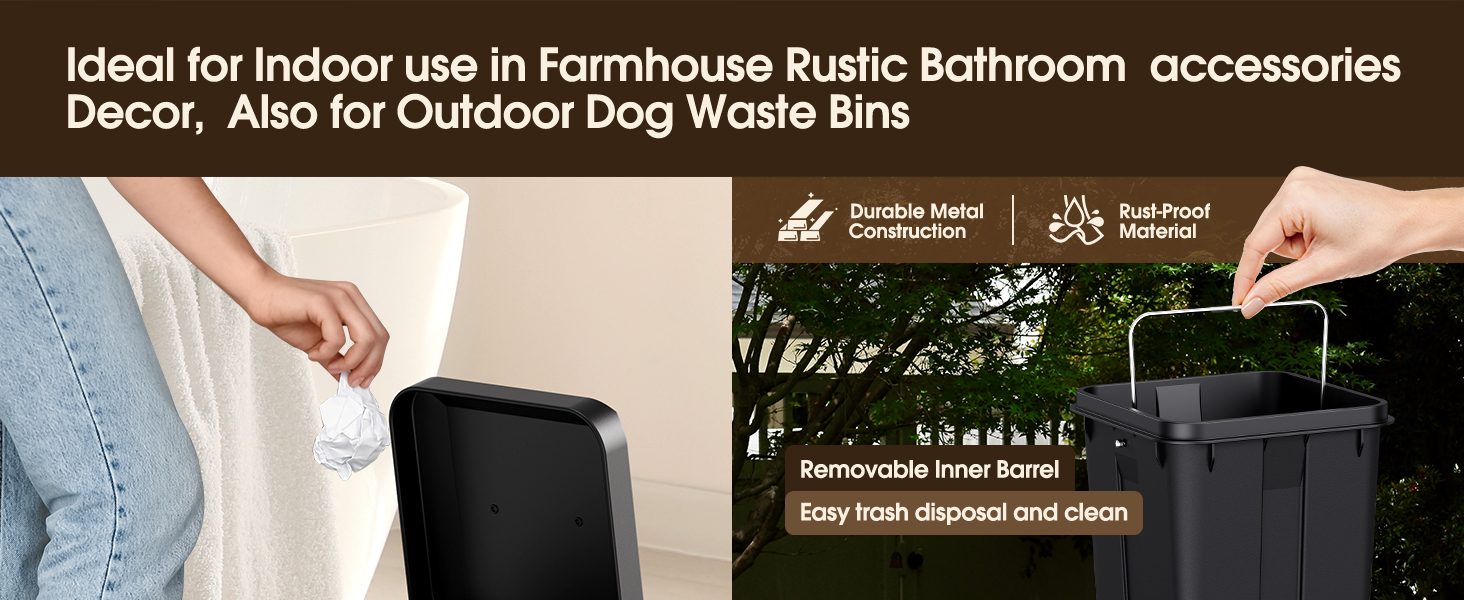 Ideal for Indoor use in Farmhouse Rustic Bathroom accessories