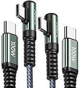 USB C to USB C Cable ???????? 2-Pack 6.6ft, USBC to USBC Fast Charging Cable AINOPE Rigth Angle P...
