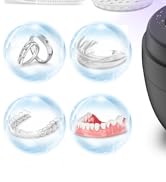 Ultrasonic Retainer Cleaner Machine, Denture Cleaner for Mouth Guard, Night Guard, Aligner, Dentu...