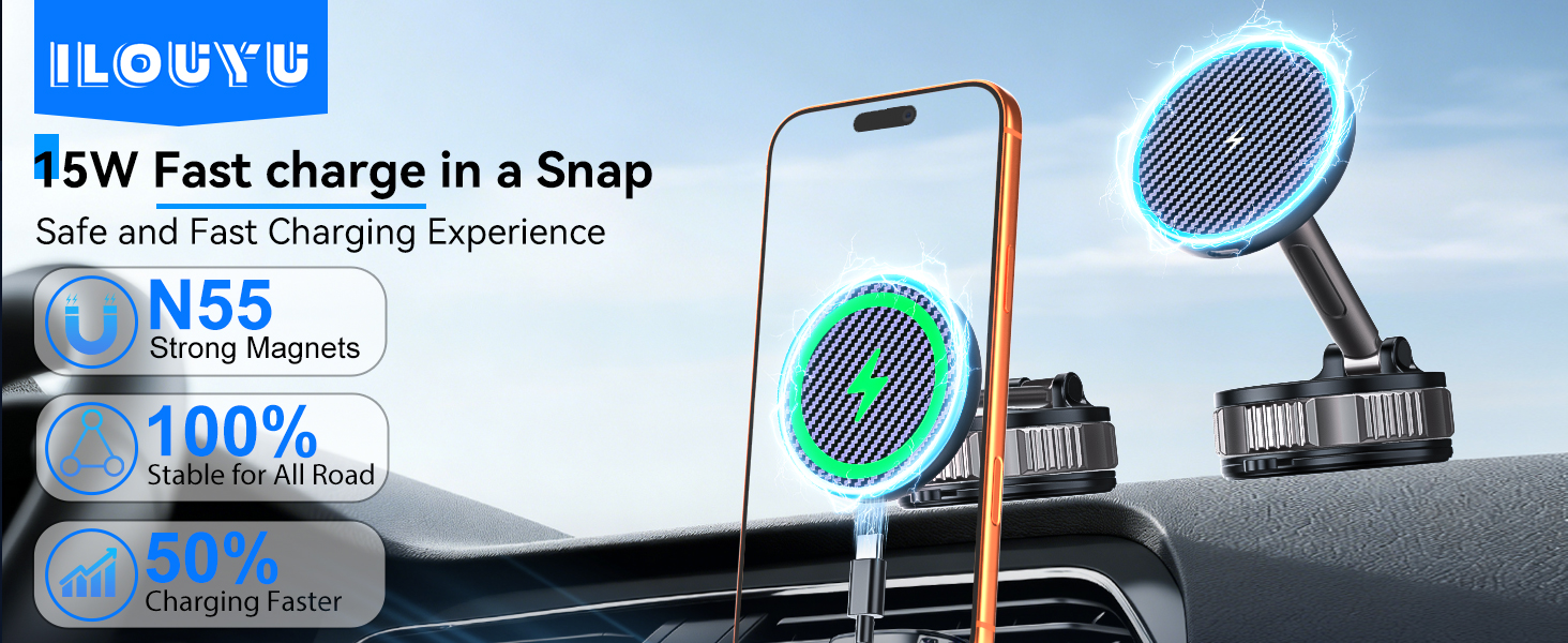 15W Fast charge in a Snap Safe and Fast Charging Experience