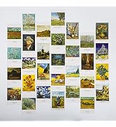 EDENMS Van Gogh Art Postcards, Famous Painting Abstract Art Post Cards Bulk Pack(30 Pack), Retro ...