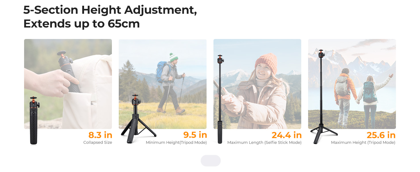 mini handle handheld compact lightweight short pocket tripod