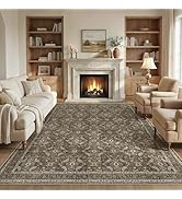 WITSHOCK 8x10 Area Rugs for Living Room: Washable Rugs Vintage Large Carpet for Bedroom Office Di...