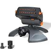 Diivoo Mini Turbo Oscillating Water Sprinklers for Yard, Garden Sprinkler with Large Base, Adjust...