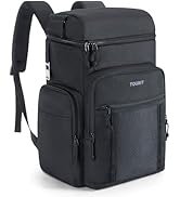 TOURIT Waterproof Cooler Backpack: 30 Cans Insulated Leakproof Portable Cooler Bag Beach Travel C...