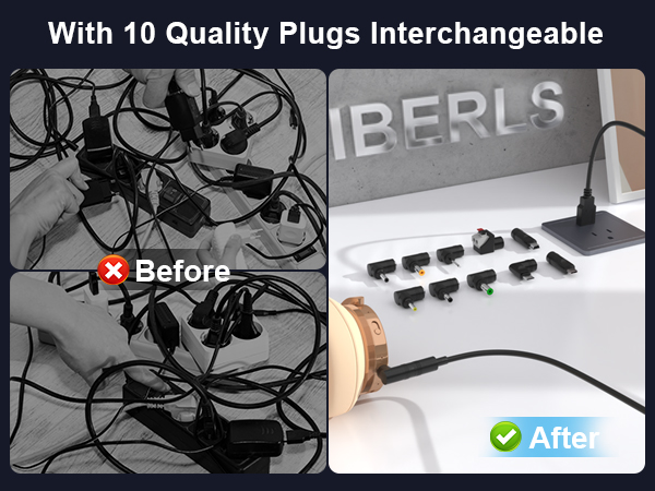 with 10 quality plugs interchangeable