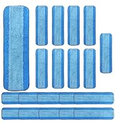 ZHAYAO 20 Pack Microfiber Cleaning Pads for Bona Mop, Reusable Microfiber Mop Pads for 18 Inch Mo...