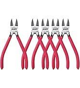 Wire Cutters, 5 PACK, 6" Wire Cutters Set, HOUSERAN Side Cutters Flush Cut Pliers, Diagonal Cutti...