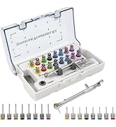Ceelpeopar Universal Implant Driver Kit, Autoclavable Dental Implant Torque Wrench Kit with 10-70...