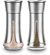 Salt and Pepper Shakers by Aelga - Salt Shaker with Adjustable Pour Holes -Salt and Pepper Set fo...