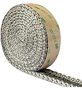 Self Adhesive Stove Window Glass Gasket Tape, 1" Width 72" Length, Flat Stove Door Glass Gasket, ...