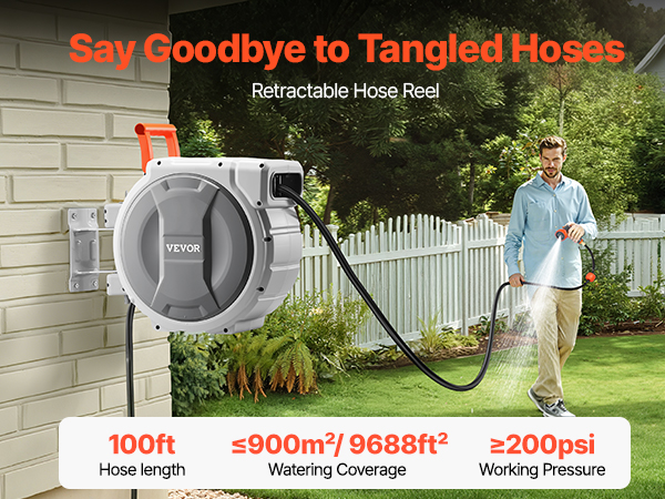 retractable garden hose reel