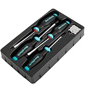 DURATECH Screwdriver Set, S2 Alloy Steel Phillips and Slotted Hexagon Screwdriver Set, 1 pc Stain...