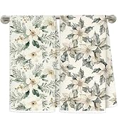 LRWHDFW Vintage Floral Kitchen Towels, Rustic Cottagecore Botanical Flower Plant Decorative Hand ...